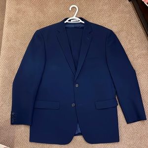 Alain Dupetit, men’s suit, blue, 44R/38W